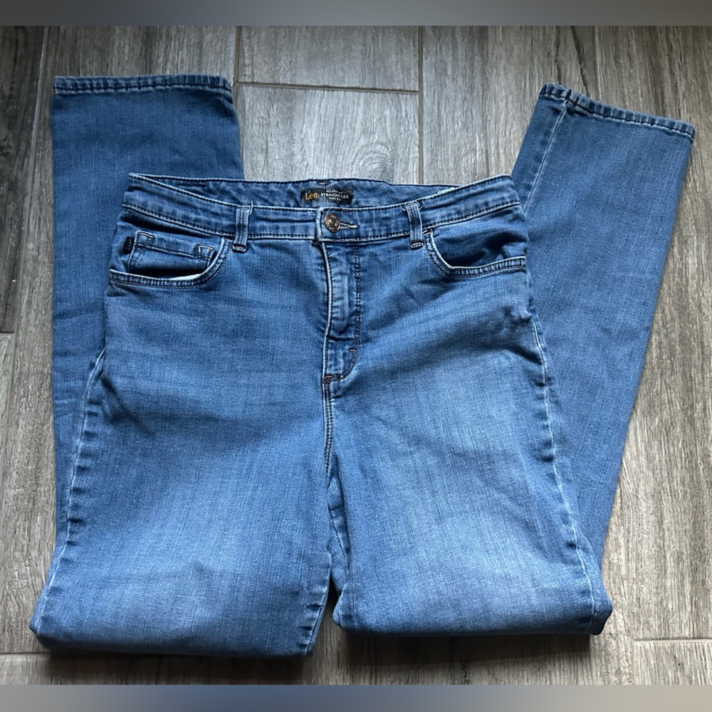 Lee Women's Straight Leg Blue Jeans